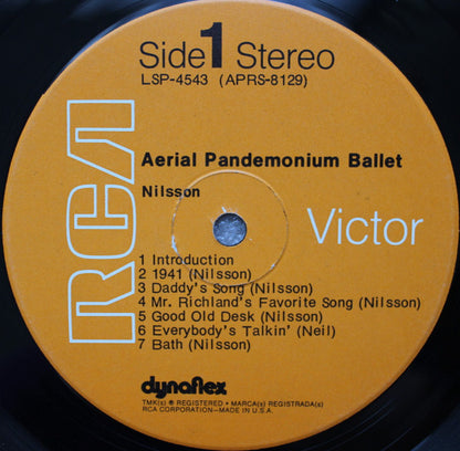 Nilsson* : Aerial Pandemonium Ballet (LP, Album, Hol)