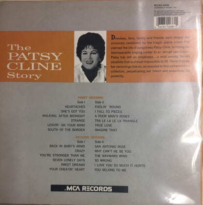 Patsy Cline : The Patsy Cline Story (2xLP, Comp, RE)