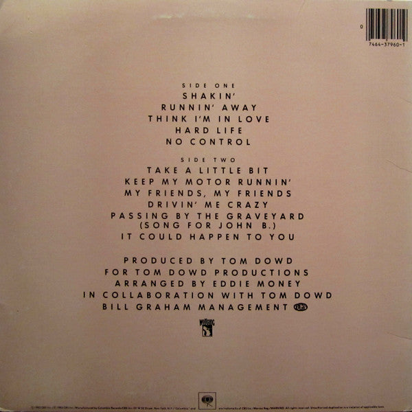 Eddie Money : No Control (LP, Album, Pit)