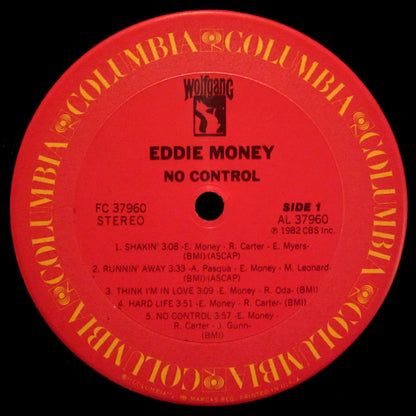 Eddie Money : No Control (LP, Album, Pit)