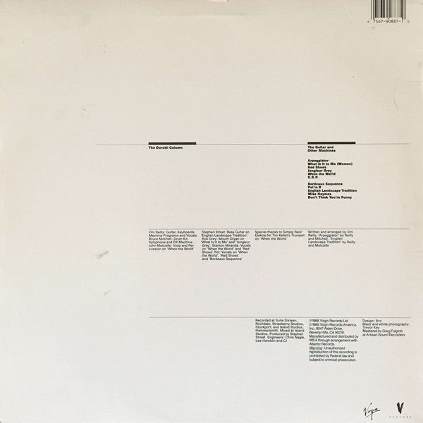 The Durutti Column : The Guitar And Other Machines (LP, Album)