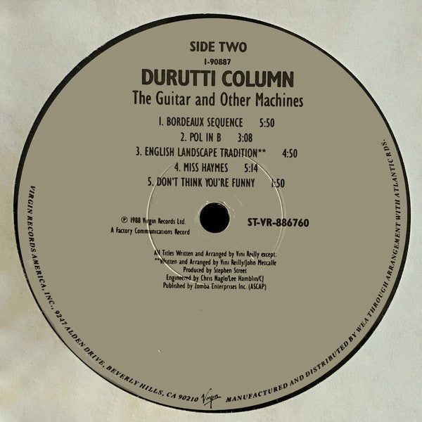 The Durutti Column : The Guitar And Other Machines (LP, Album)