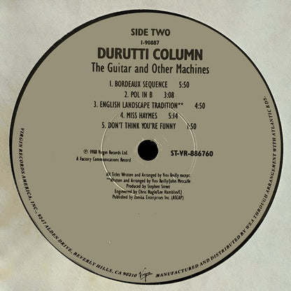 The Durutti Column : The Guitar And Other Machines (LP, Album)