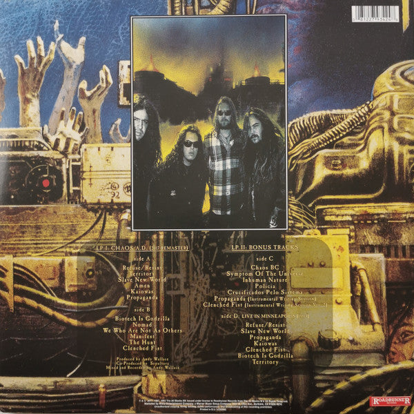 Sepultura : Chaos A.D. (LP, Album, RE, RM + LP + Exp)