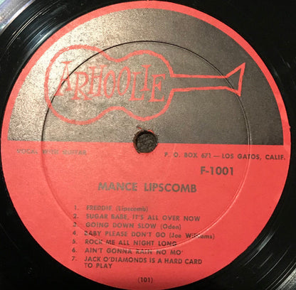 Mance Lipscomb : Texas Sharecropper And Songster (LP, Mono)