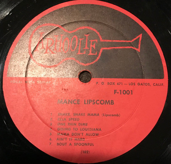 Mance Lipscomb : Texas Sharecropper And Songster (LP, Mono)