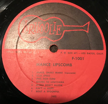 Mance Lipscomb : Texas Sharecropper And Songster (LP, Mono)