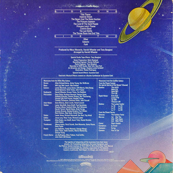 Meco* : Music Inspired By Star Wars And Other Galactic Funk (LP, Album, Pit)