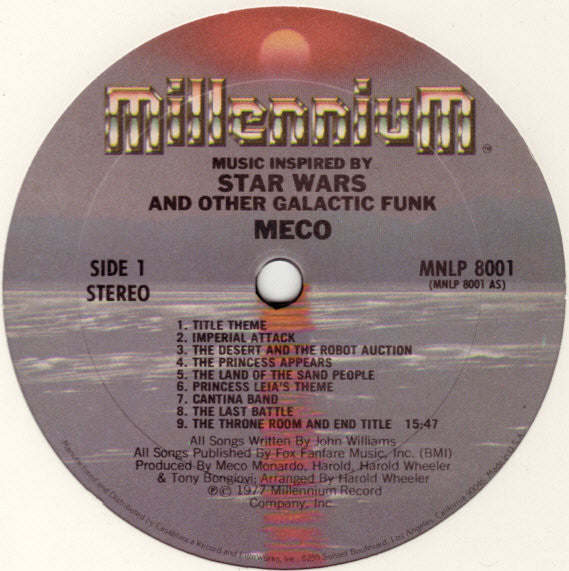 Meco* : Music Inspired By Star Wars And Other Galactic Funk (LP, Album, Pit)