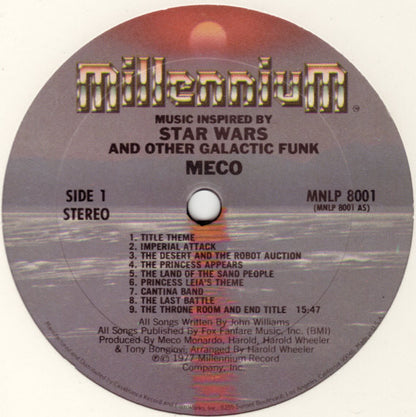Meco* : Music Inspired By Star Wars And Other Galactic Funk (LP, Album, Pit)