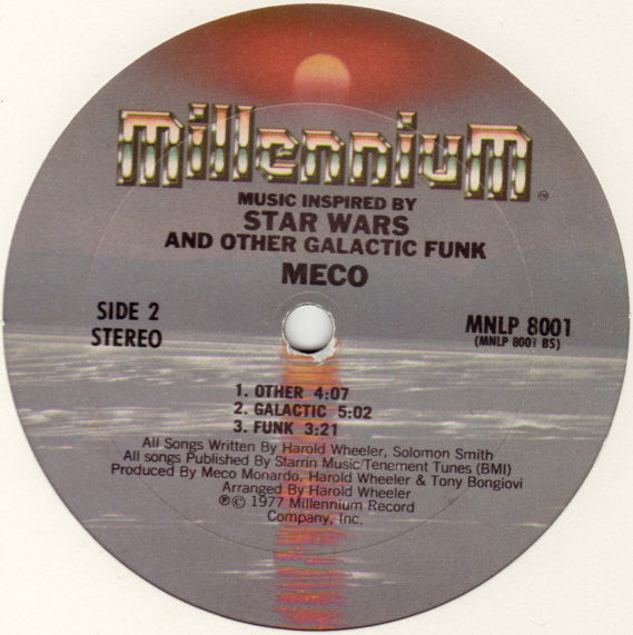 Meco* : Music Inspired By Star Wars And Other Galactic Funk (LP, Album, Pit)