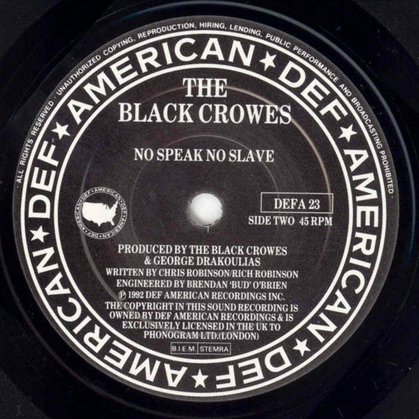 The Black Crowes : Hotel Illness (7", Single, Pap)
