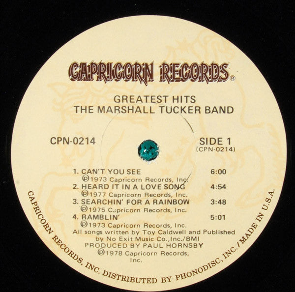 The Marshall Tucker Band : Greatest Hits (LP, Comp, Pit)