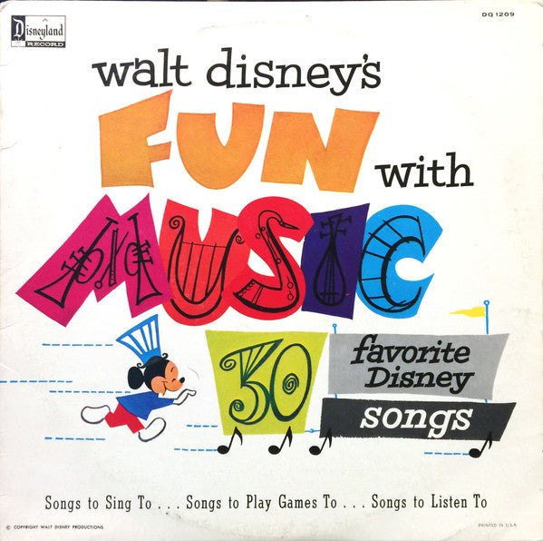 Various : Walt Disney's Fun With Music (LP, Album, Mono, RP)