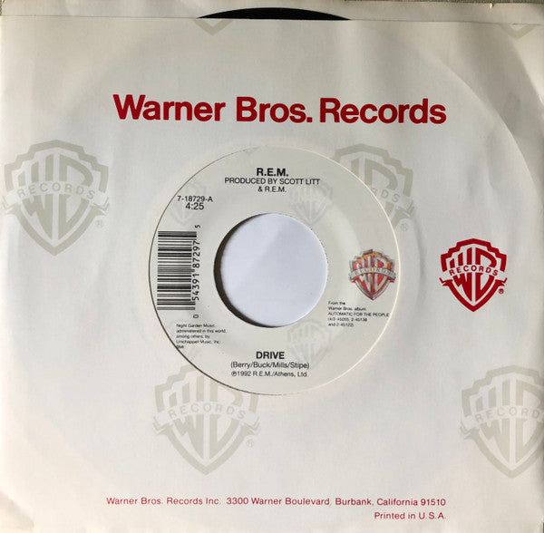 R.E.M. : Drive (7", Single)