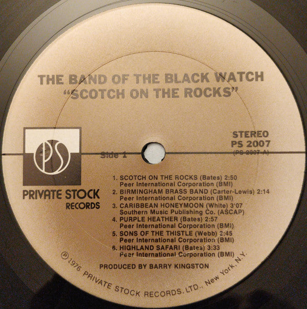 The Band Of The Black Watch : Scotch On The Rocks (LP, Album)