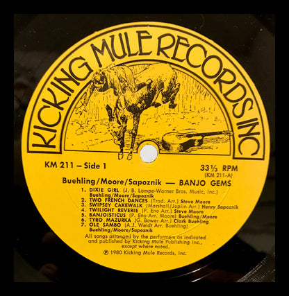 Buehling, Sapoznik, Moore : Banjo Gems: Solos, Duets, Trios (LP, Album)