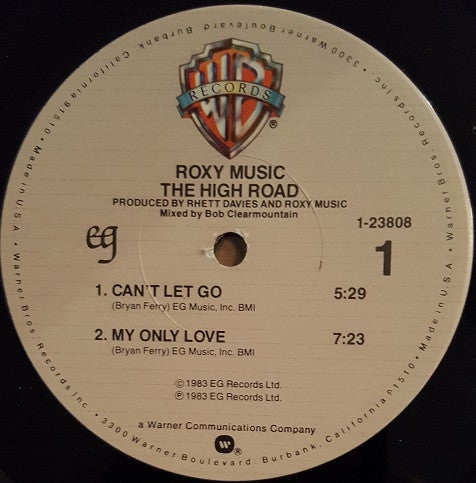 Roxy Music : The High Road (LP, Album, Win)