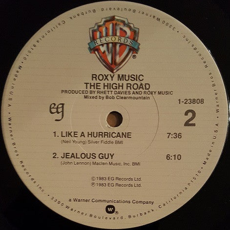 Roxy Music : The High Road (12", EP, Win)
