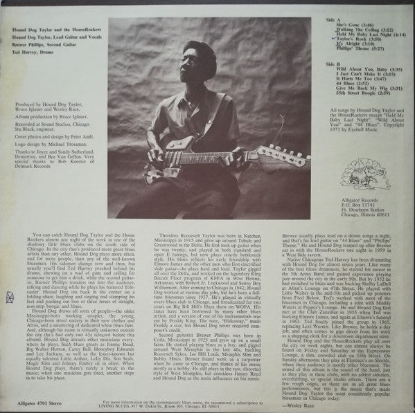 Hound Dog Taylor & The House Rockers : Hound Dog Taylor And The House Rockers (LP, Album)