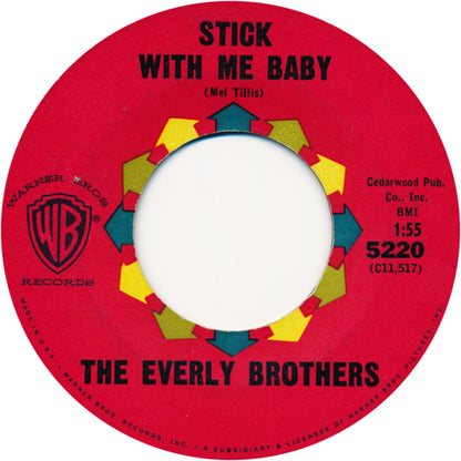 The Everly Brothers* : Temptation / Stick With Me Baby (7", Single)