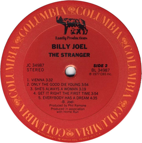 Billy Joel : The Stranger (LP, Album, San)