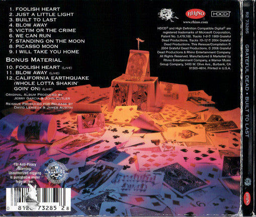 Grateful Dead* : Built To Last (HDCD, Album, RE, RM)