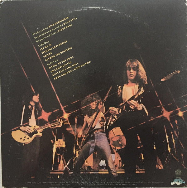 Derringer (2) : Live (LP, Album, Pit)