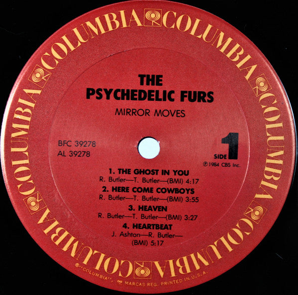 The Psychedelic Furs : Mirror Moves (LP, Album, Car)