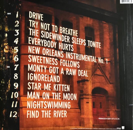 R.E.M. : Automatic For The People (LP, Album, RE, RM, 180)