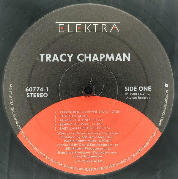 Tracy Chapman : Tracy Chapman (LP, Album, AR )