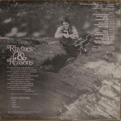 John Denver : Rhymes & Reasons (LP, Album, RE, Roc)