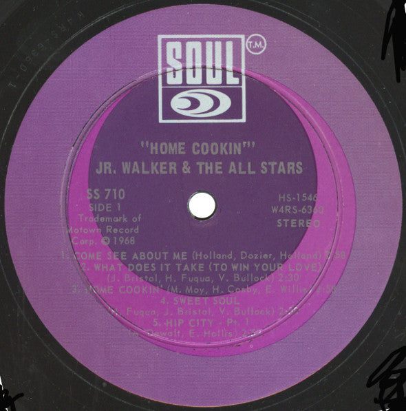 Jr. Walker And The All Stars* : Home Cookin' (LP, Album)