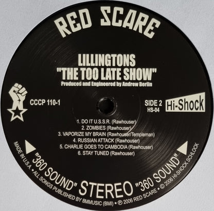 The Lillingtons : The Too Late Show (LP, Album, RE)