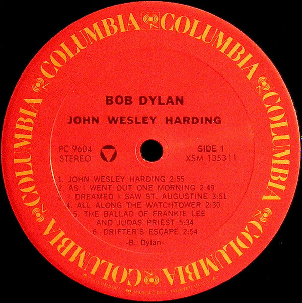 Bob Dylan : John Wesley Harding (LP, Album, RE)