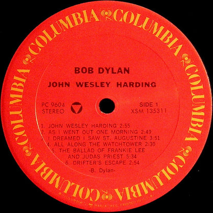 Bob Dylan : John Wesley Harding (LP, Album, RE)