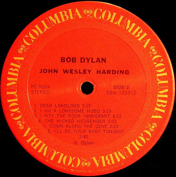 Bob Dylan : John Wesley Harding (LP, Album, RE)