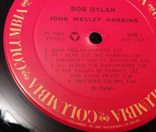 Bob Dylan : John Wesley Harding (LP, Album, RE)