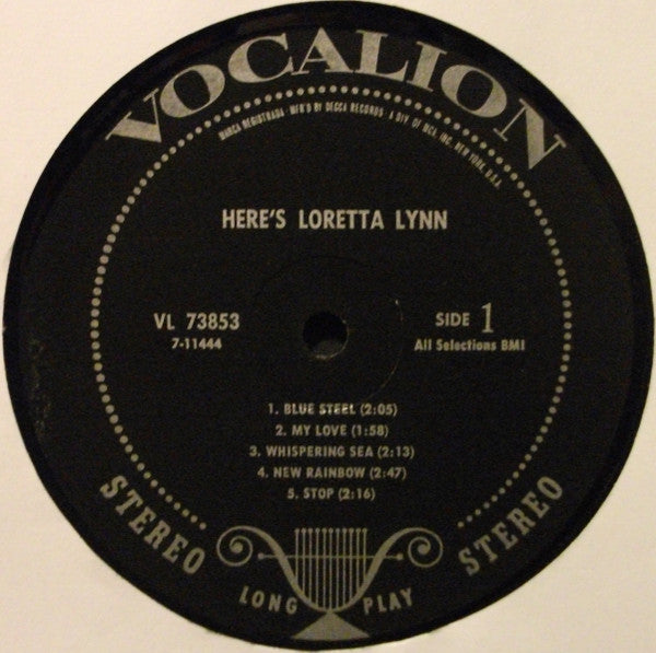 Loretta Lynn : Here's Loretta Lynn (LP, Comp, Pin)