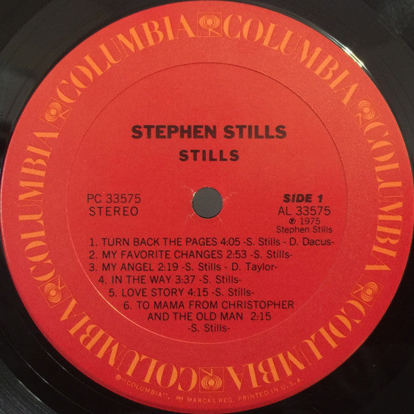 Stephen Stills : Stills (LP, Album, Pit)