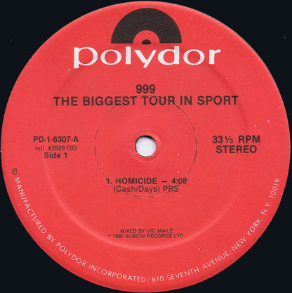 999 : The Biggest Tour In Sport (LP, MiniAlbum, 53 )