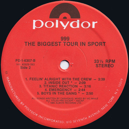 999 : The Biggest Tour In Sport (LP, MiniAlbum, 53 )