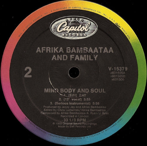Afrika Bambaataa And Family* : Reckless (12", Maxi)