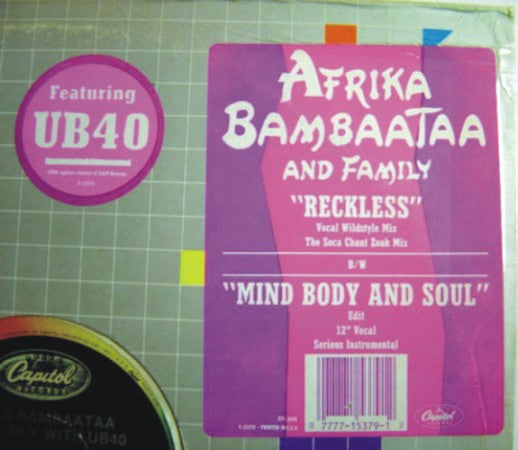 Afrika Bambaataa And Family* : Reckless (12", Maxi)