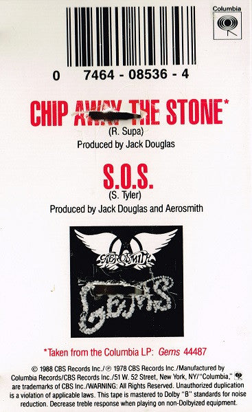 Aerosmith : Chip Away The Stone (Cass, Single, Dol)