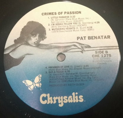 Pat Benatar : Crimes Of Passion (LP, Album, Pit)