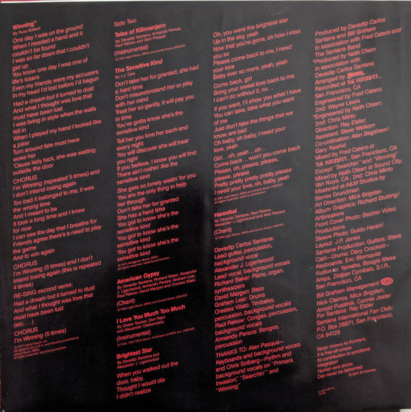 Santana : Zebop! (LP, Album, Pit)