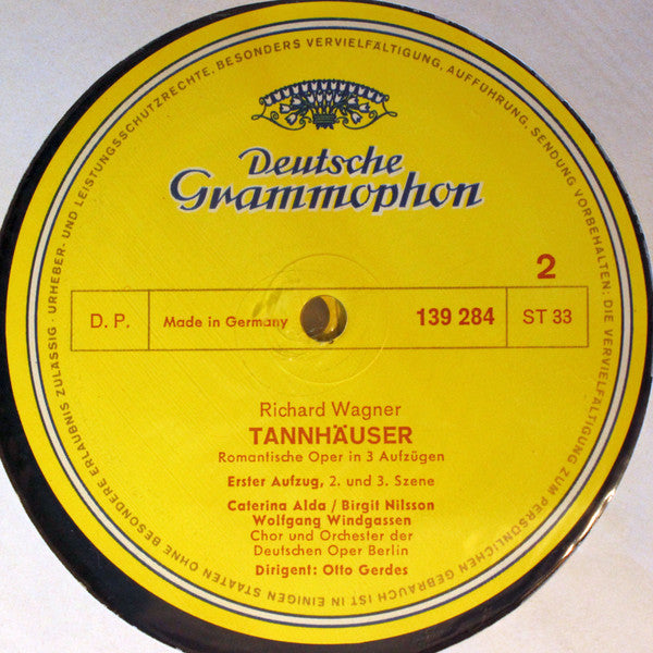 Richard Wagner, Birgit Nilsson, Wolfgang Windgassen, Dietrich Fischer-Dieskau, Theo Adam, Chor Und Orchester Deutsche Oper Berlin*, Otto Gerdes : Tannhäuser (4xLP + Box, RE)