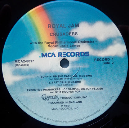 The Crusaders With B.B. King And Royal Philharmonic Orchestra : Royal Jam (2xLP, Album, Pin)