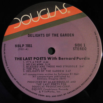 The Last Poets With Bernard Purdie : Delights Of The Garden (LP, Album, Ter)